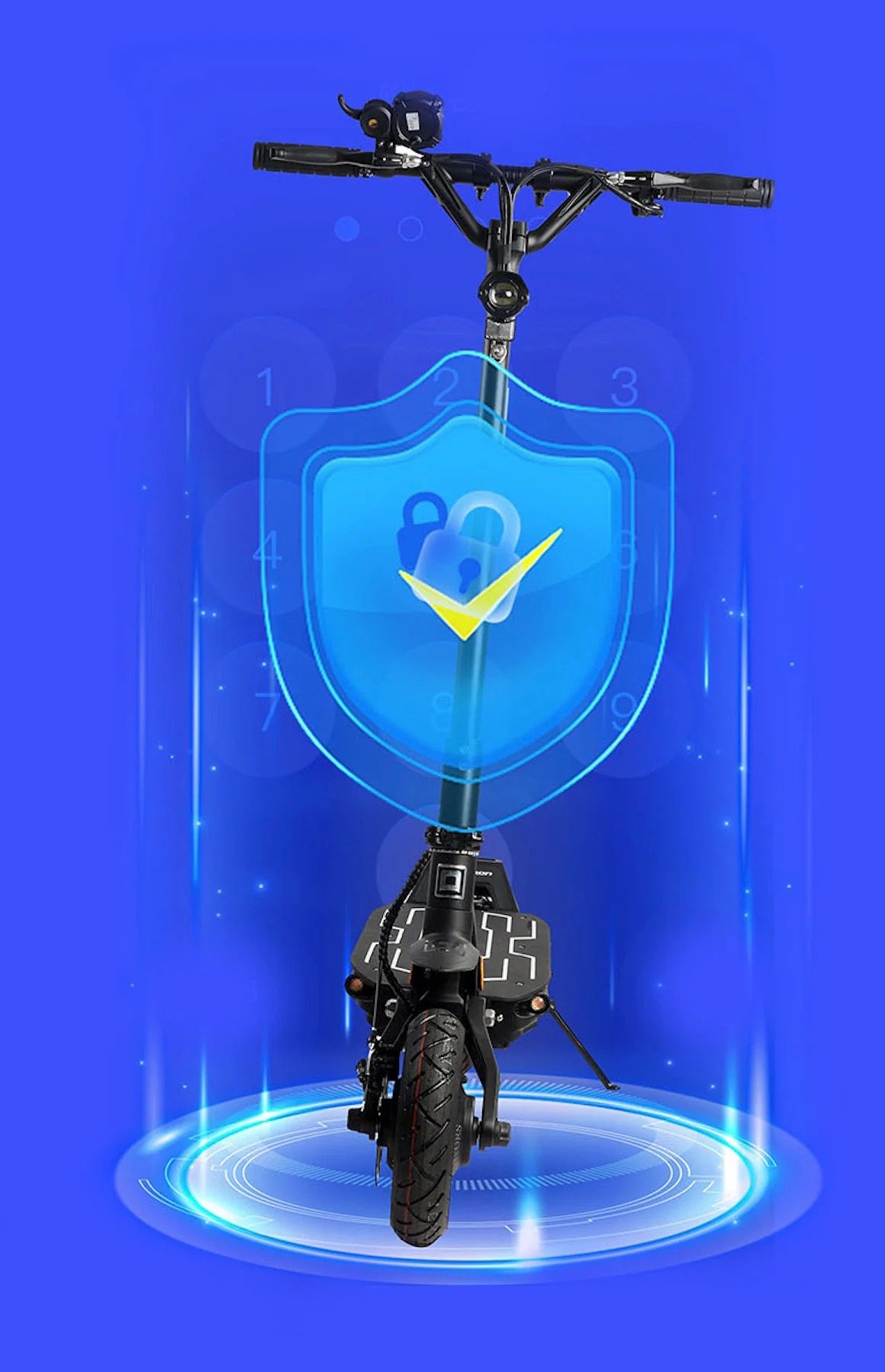 Protección antirrobo por contraseña vía app para Dualtron Forever 2.0