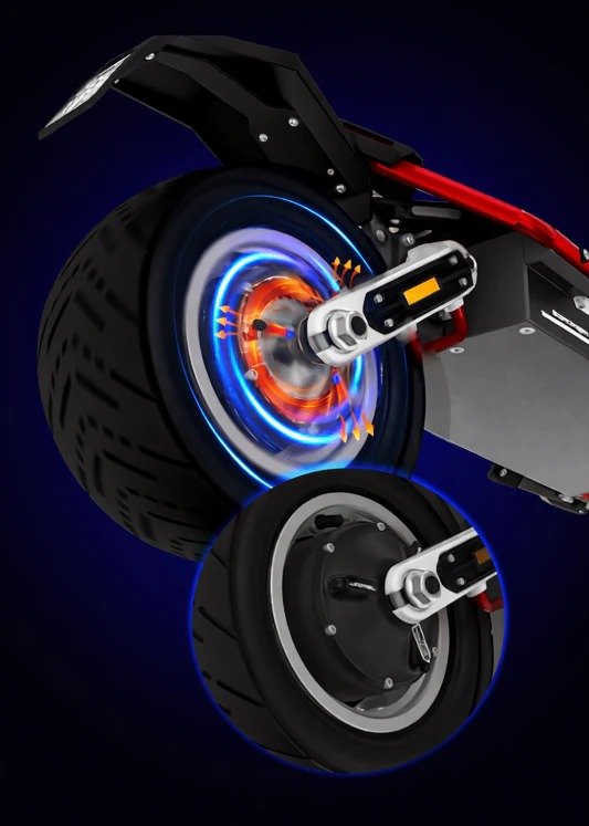 Sistema de ventilación centrípeta de calor del motor Dualtron Sonic