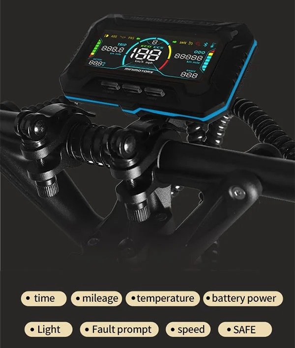 Pantalla EY4 y tecnología inteligente del Dualtron Achilleus