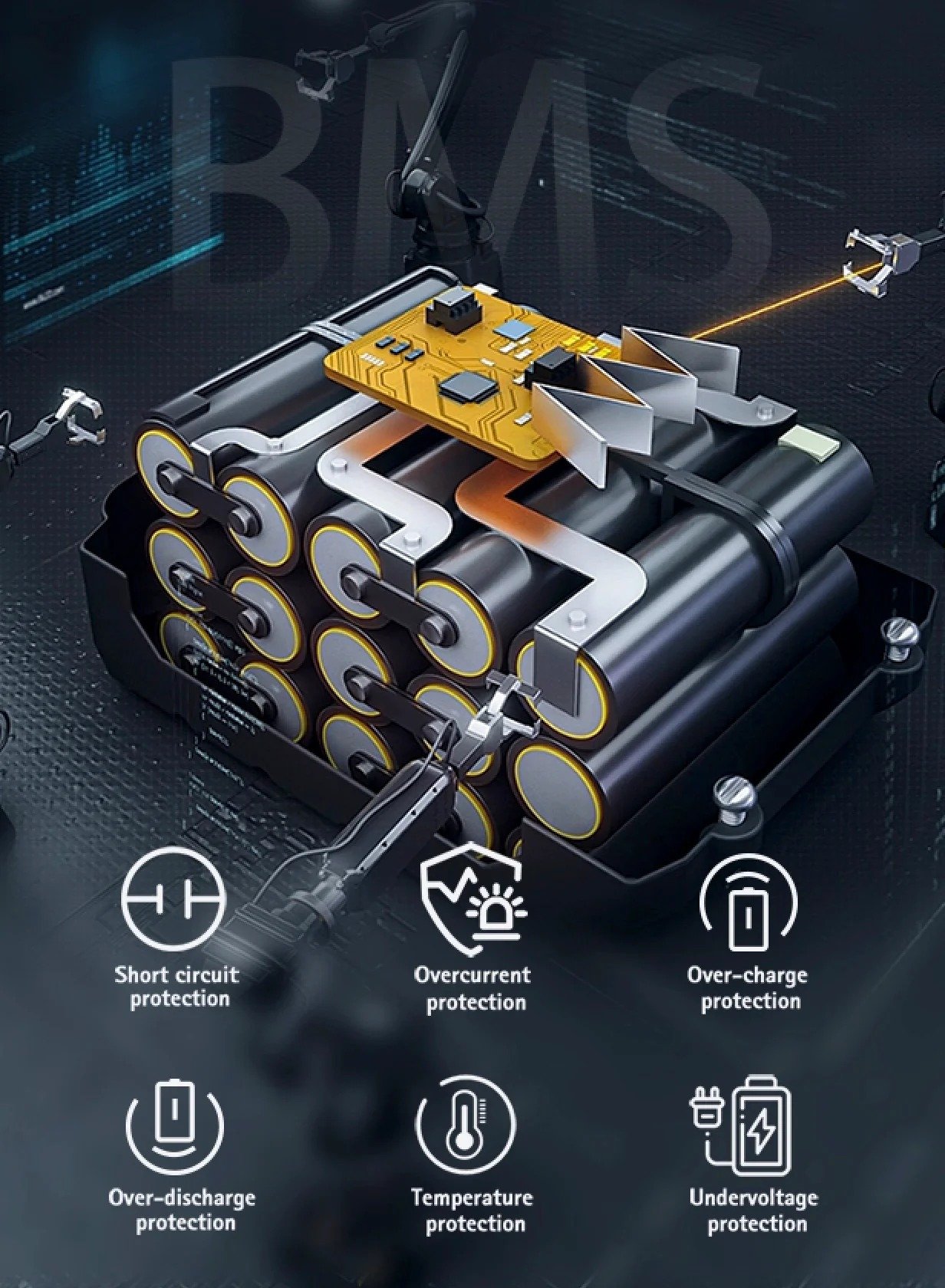 Sistema BMS inteligente de la batería Dualtron